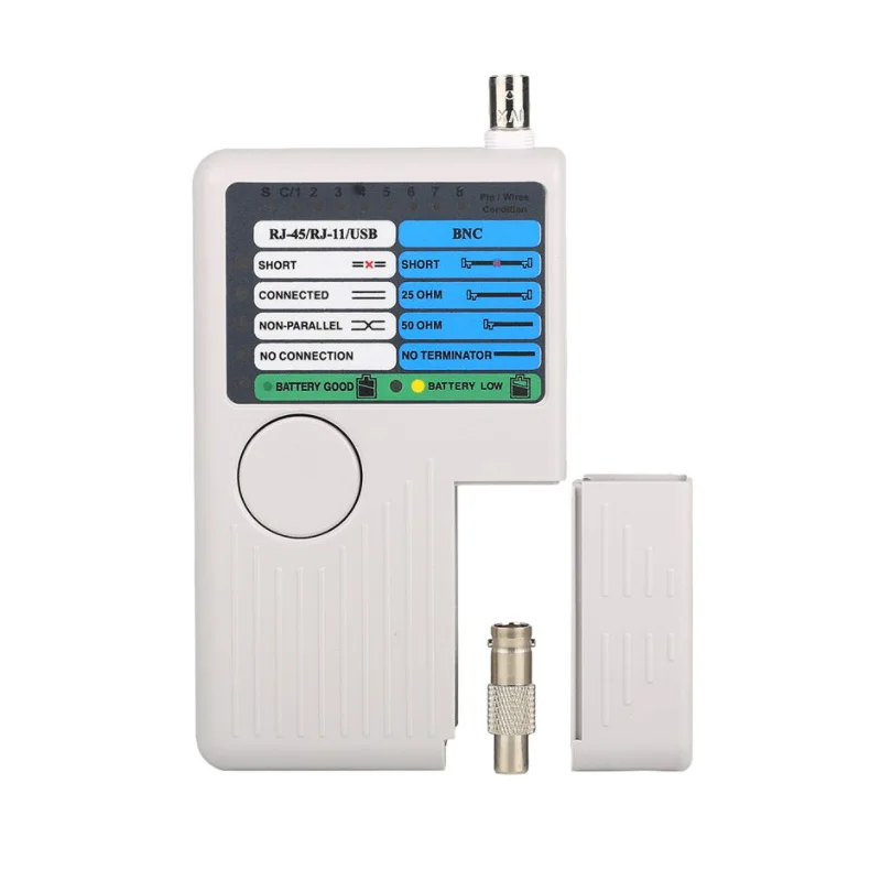 Многофункциональный тестер RJ11 RJ45 USB BNC сетевой кабельный тестер для UTP STP LAN кабелей трекер детектор Инструмент высшего качества