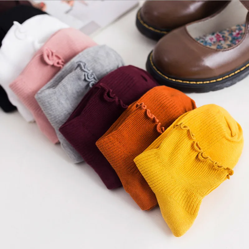 Уличная одежда Яркие цвета Женские розовые носки Kawaii Mujer Calcetines Японский