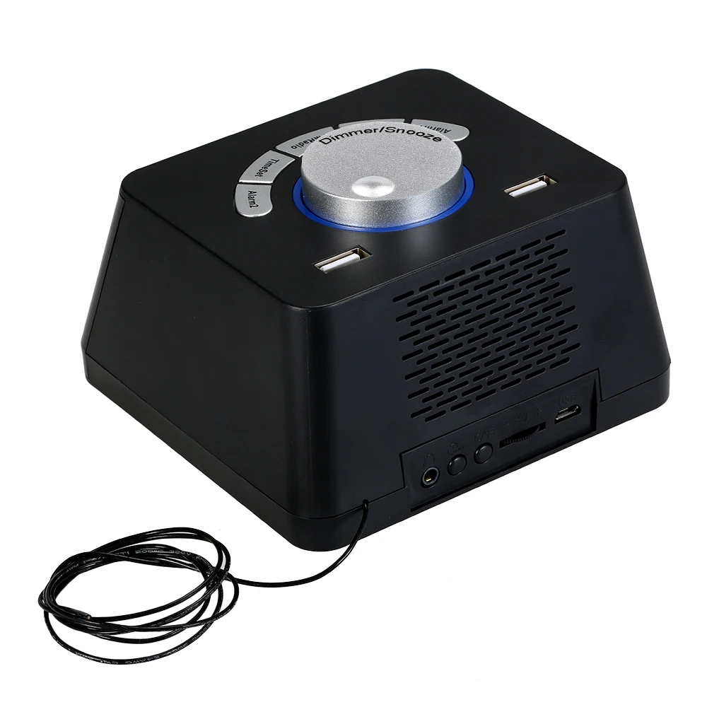 USB/батарея будильник часы Регулируемый громкость дисплей температура диммер