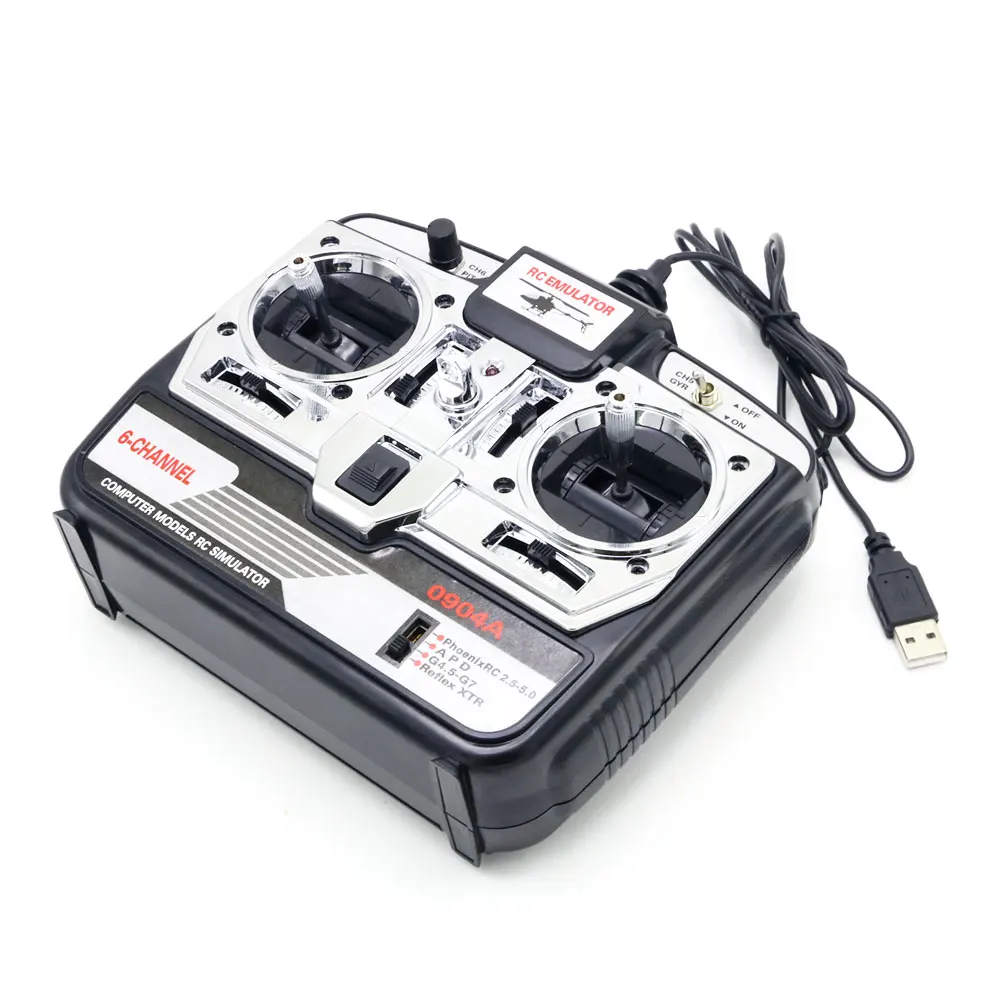 6CH RC Flight Simulator JTL-0904A поддержка Realflight G7 Phoenix 5,0 XTR пульт дистанционного управления Вертолет с фиксированным крылом Дрон(MODE2