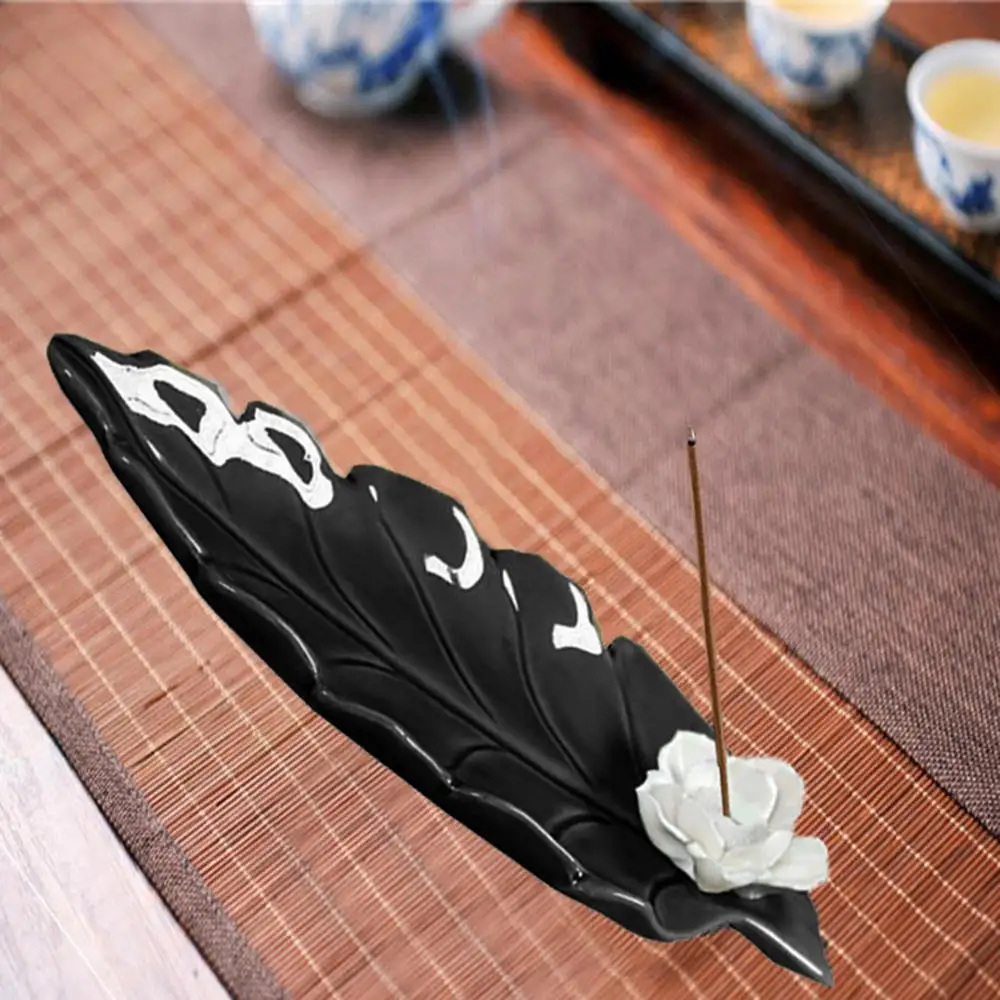 Керамическая белая горелка для благовоний в виде лотоса подставка ароматических