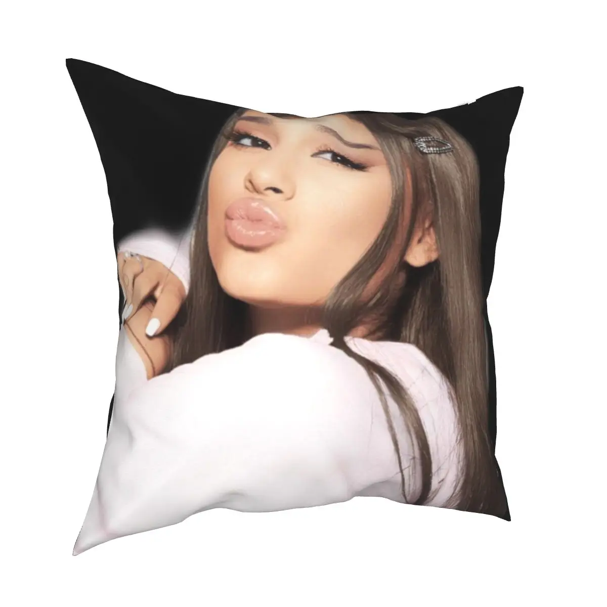 

Ariana Grande decorative cushion cover sexy beauty cushion cover 45cm linen pillow residential culture