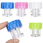 Футляр для контактных линз, модный мини-футляр для контактных линз, вращающийся вручную, для очков, коробка для замачивания, контейнер для чистки очков, 1 шт.