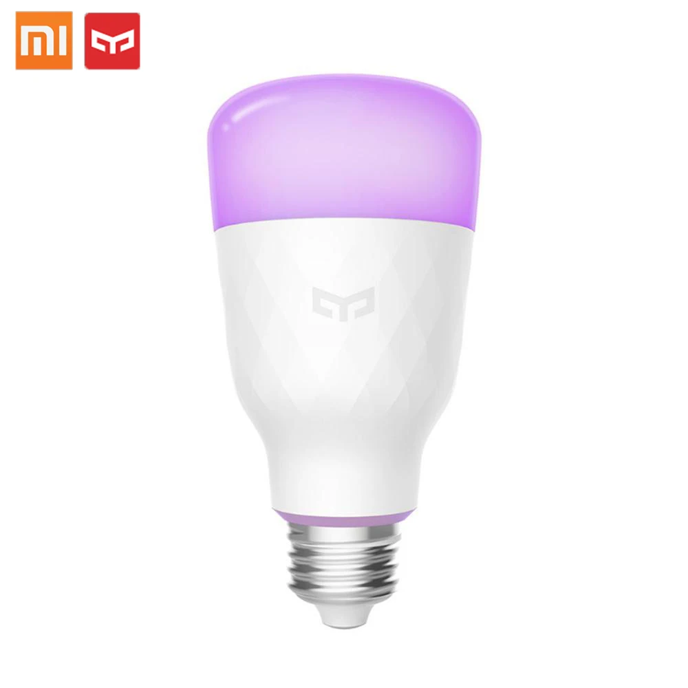 Оригинальная умная светодиодная RGB Лампочка Xiao mi Yeelight цветная E27 10 Вт 800 люменов jia
