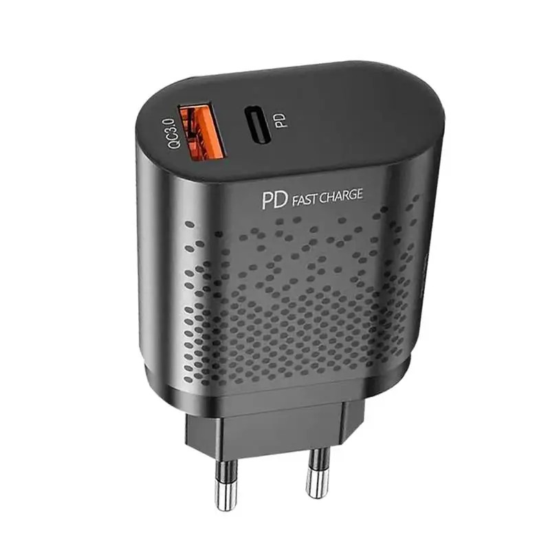 Зарядное устройство с двумя USB-портами, 20 Вт, QC3 0