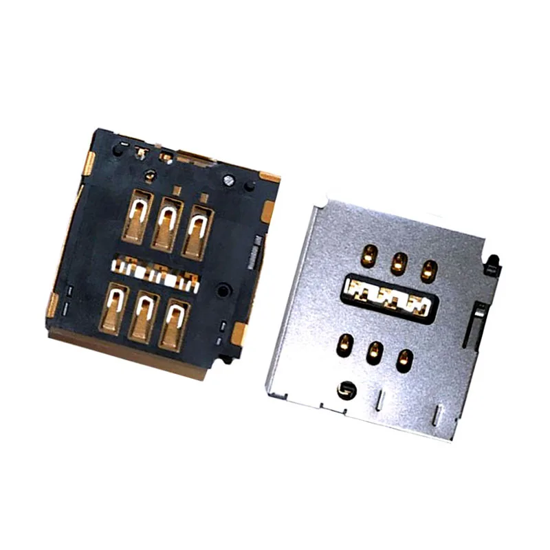 10Pcs Sim Card Reader Slot Tray Holder Connector Socket For Iphone 6S 6SP 6SPlus 8 8P 8G 8Plus Plus 5C 5S 5GS 5SE SE 2016 2020 | Мобильные
