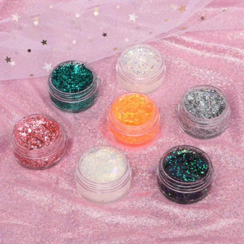 

Luminous Glitter Eyeshadow Long Lasting Waterproof Smudge-proof Easy Dyeing Brighten Eye Shadow