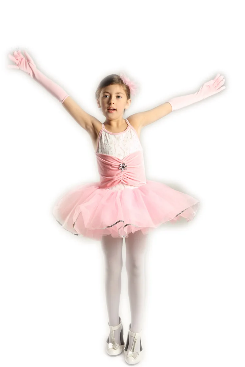 Профессиональное балетное розовое платье-пачка для девочек Женские