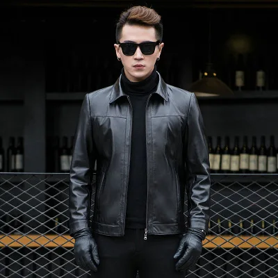 

MEWE Мужская Новая куртка из натуральной овечьей кожи H81