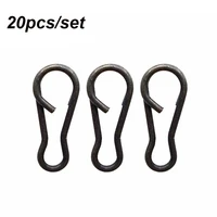 20pcsset hot stainless steel fast lock durable line tackle fishing hanging snap barrel swivel b type connector