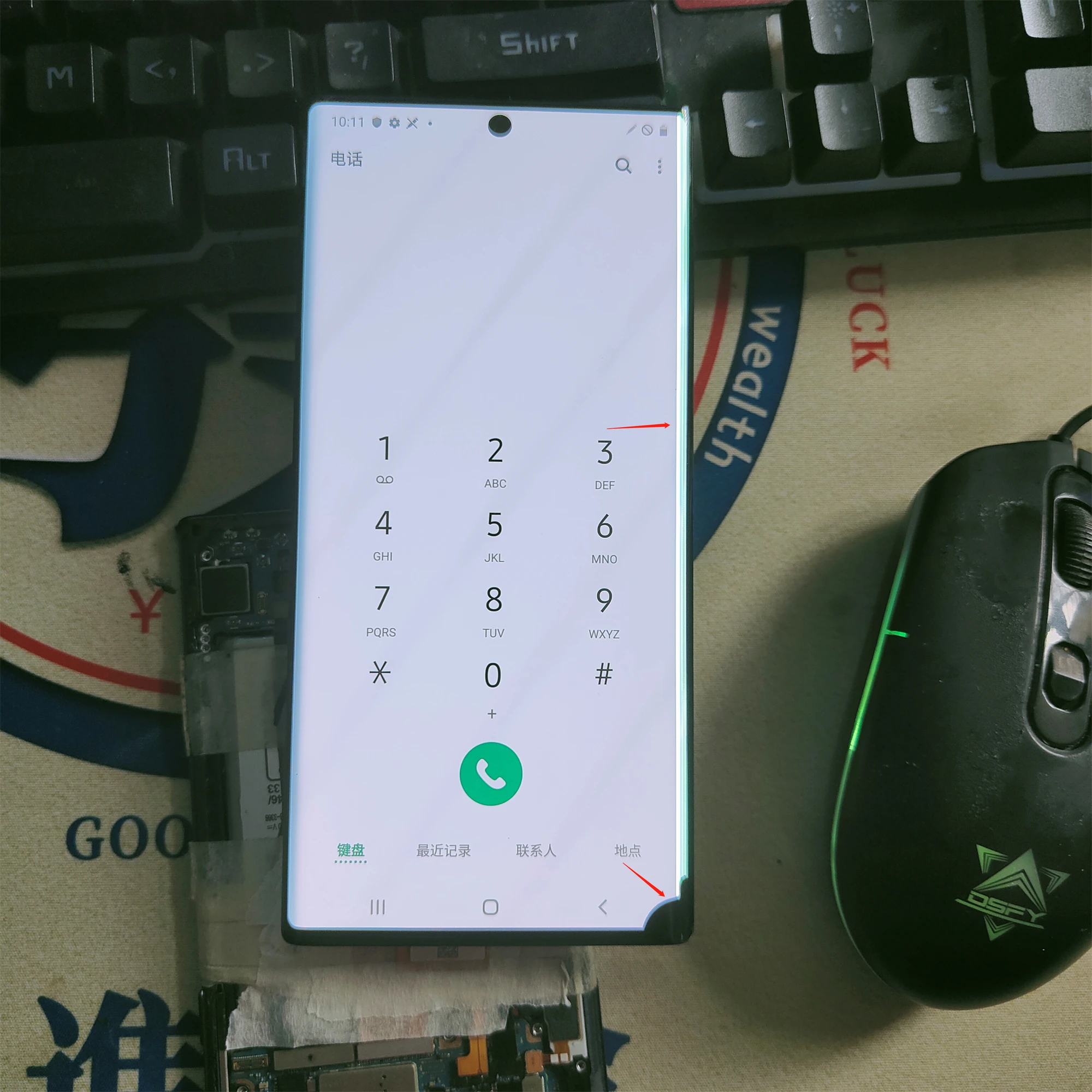 Оригинальный дефектный ЖК-дисплей для Samsung Galaxy Note 10 + N975F N975F/DS N975U Plus сенсорная