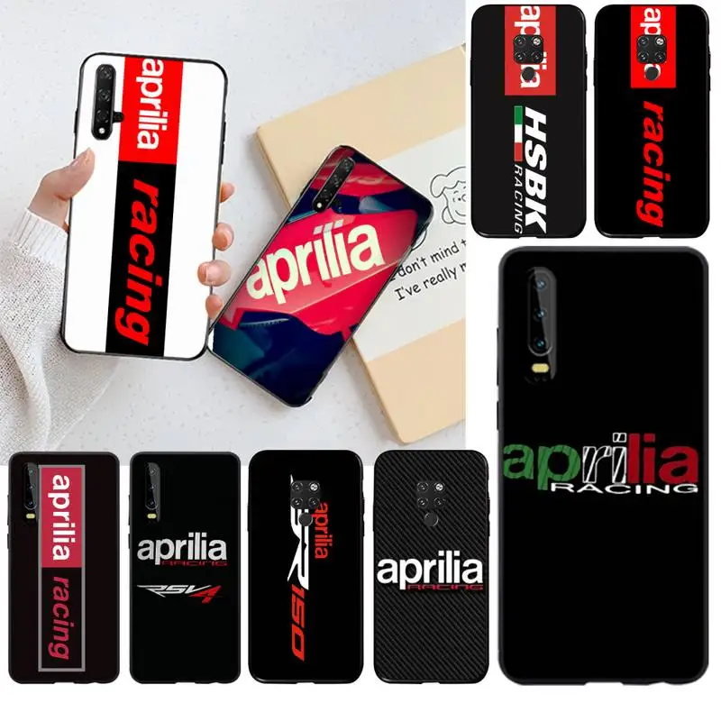 

HPCHCJHM Aprilia Racing Motorcycle Phone Case Cover for Huawei P30 P20 lite Mate 20 Pro lite P Smart 2019 prime