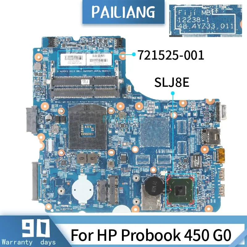 PAILIANG материнская плата для ноутбука HP Probook 450 G0 724332 001 721525 12238 1 Core SLJ8E