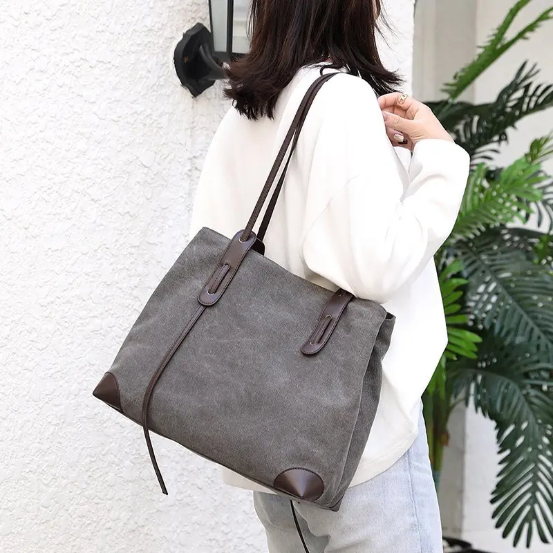 

Fashion durable Women's Shoulder Bag High Quality Female Portable shopping Handbag Handbag Reusable Foldable Eco Grocery Bag