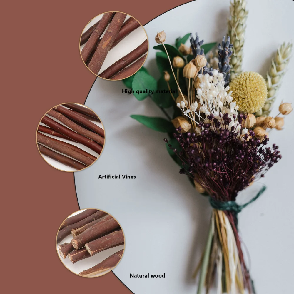 

40pcs Natural Branch Sticks Dry Branches Wooden Sticks Photo Props (Brown)