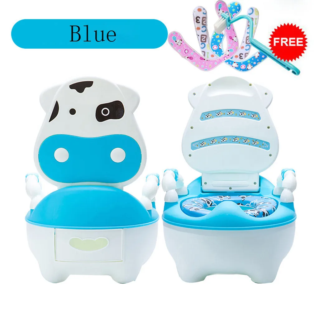 Детская Милая коровья горшок унитаз обучающая сковорода сиденье для унитаза