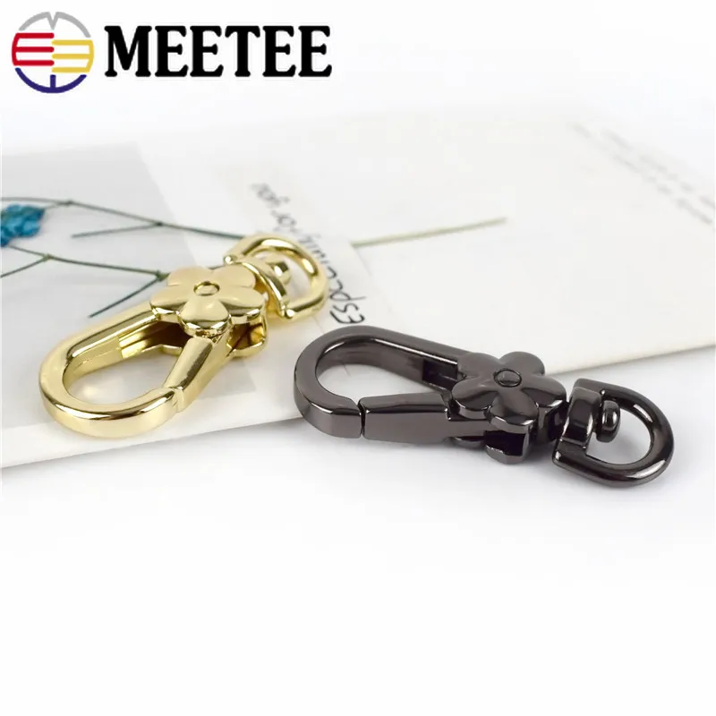 Meetee 4/10 шт 9x45мм сумка цепь ремень вешалка металлический поворот Карабин Застежка