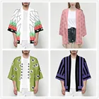 Костюм для косплея из аниме рассекающий демонов, кимоно, рубашка, флейта, куртка для Хэллоуина для женщин