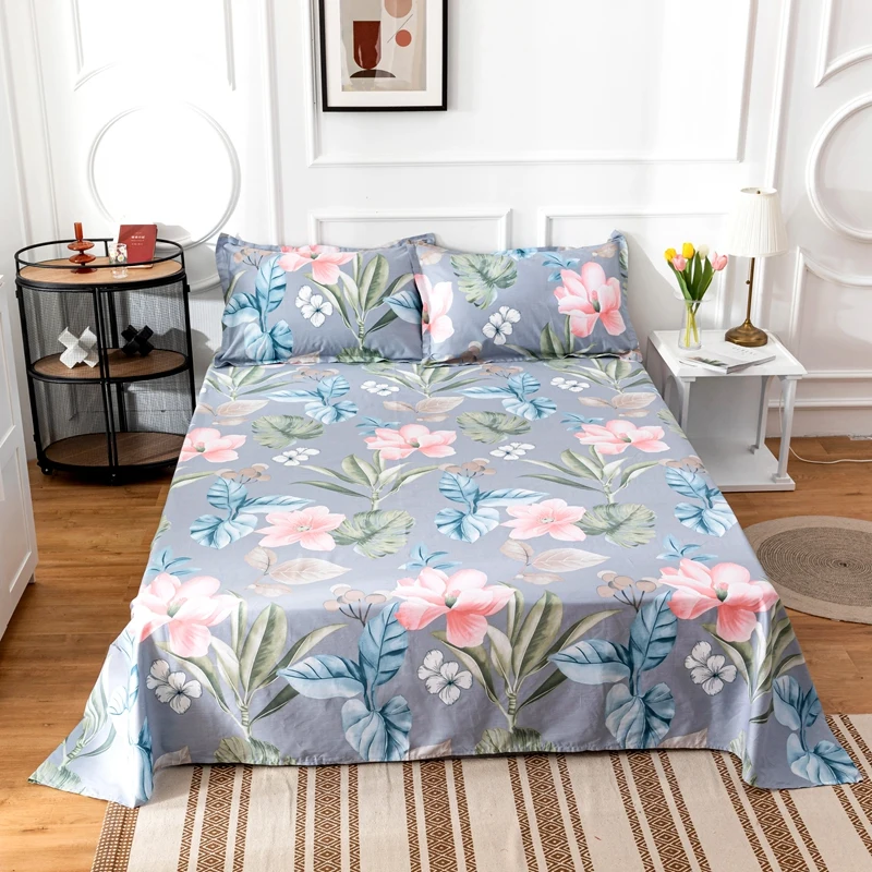 

2021 new cotton printed single bed linen bed linen bed cover king size double bed comfortable and skin-friendly four seasons