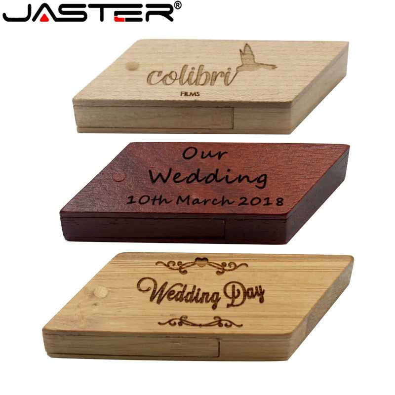 JASTER трапециевидная деревянная USB флешка 2 0 4 ГБ 8 16 32 64 u диск креативные подарки|USB