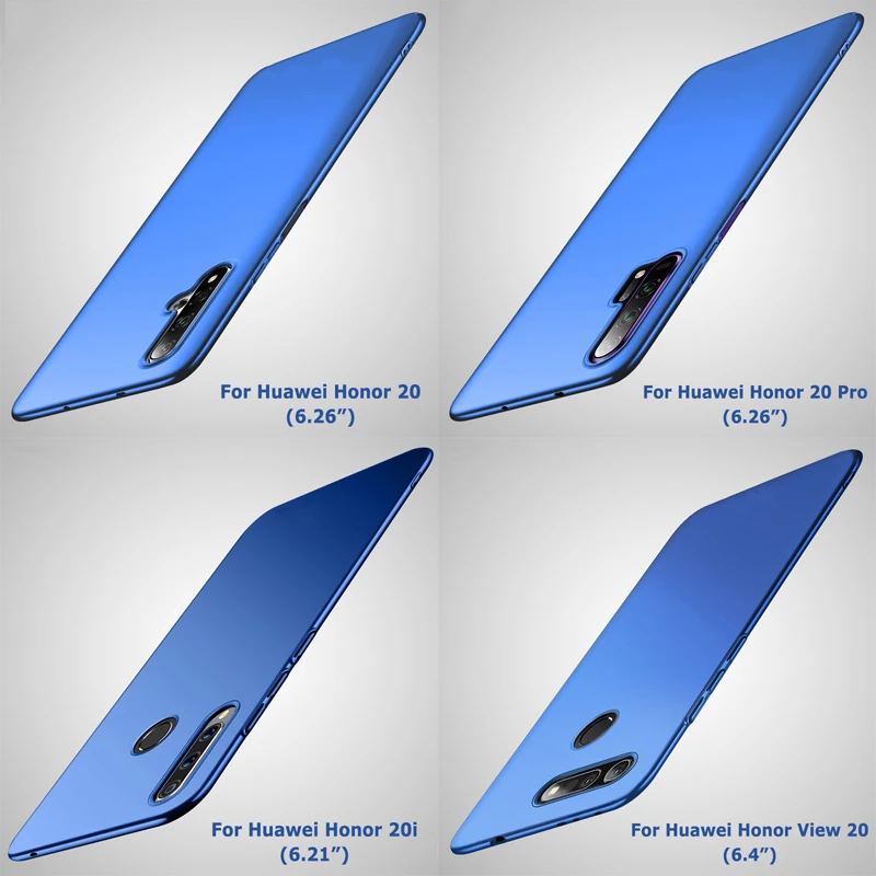 Чехол для Huawei Honor 20 Ультратонкий матовый жесткий чехол из поликарбоната 20i 10 10i Pro