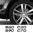 Виниловые наклейки на обод колеса автомобиля, для Volvo S60 XC90 V40 V50 V60 S90 V90 XC60 XC40 AWD T6 C30 C70 S80 V70 XC70
