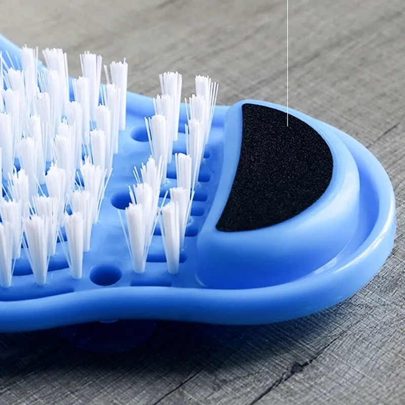 Пластиковые массажные шлепанцы для ванны душа ног обувь скребок