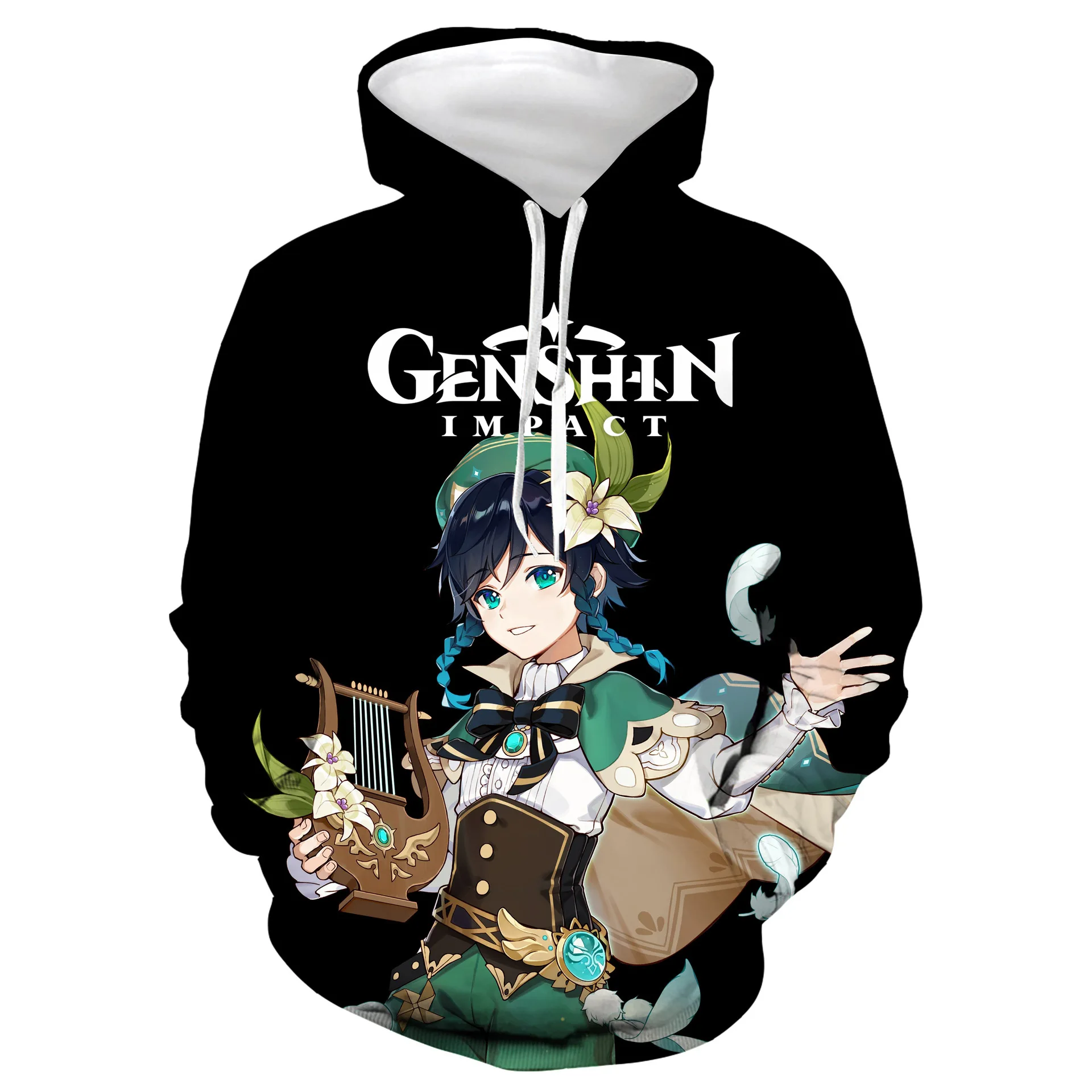 

Ownest 2021 Genshin Impact 3D Digital Printing Hoodie Casual Loose Cosplay Cartoon O Neck Pullover Long Sleeve 5XL Fall Clothes