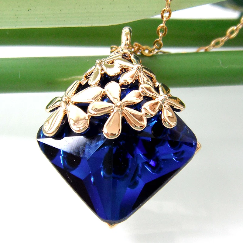 Ожерелье с подвеской в виде листьев Navachi SMT6343|f pendant|necklace crystal pendantcrystal |