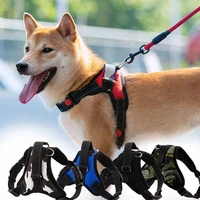 soft adjustable training dog harness vest pet large dog walking outdoor harness for medium dog chest strap dog pets accessories