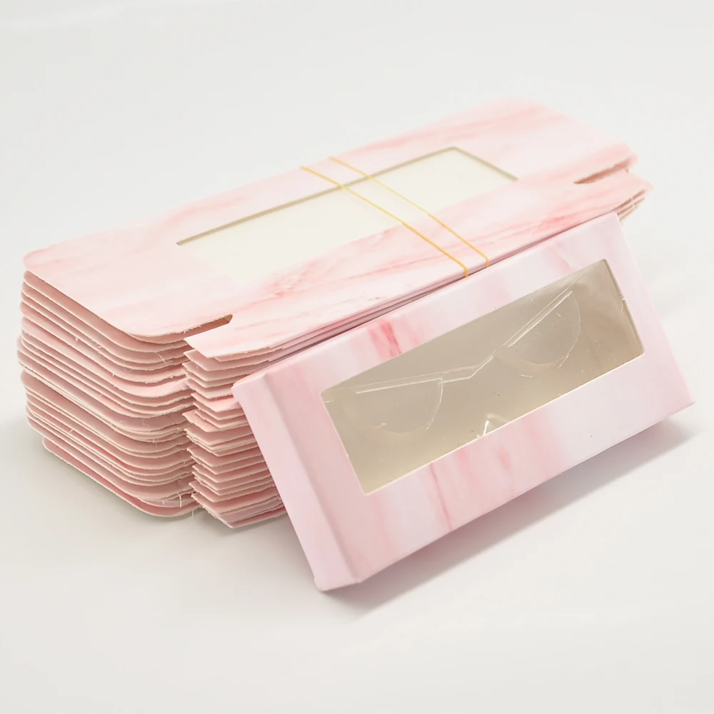

Wholesale Eyelash Packaging Box Lash Boxes Package Custom Rectangle silvery Paper Box Eyelash Storage Case Vendors
