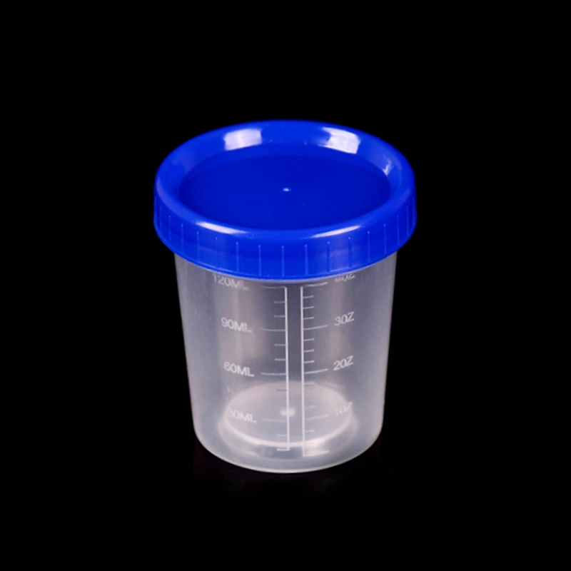 

1 шт. 120 мл, пластиковые прозрачные мерные стаканчики для жидкости лаборатории Тесты мерный кувшин Градуированный стакан контейнер лаборато...