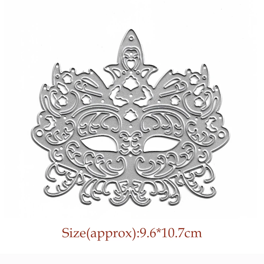 

Halloween Mask Cutting Dies Scrapbooking DIY Mold Album Paper Cards Decorative Crafts Embossing Making Dies And Clear Stamps