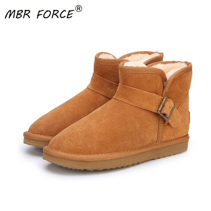 MBR FORCE 2020 высококачественные модные зимние ботинки из натуральной воловьей кожи