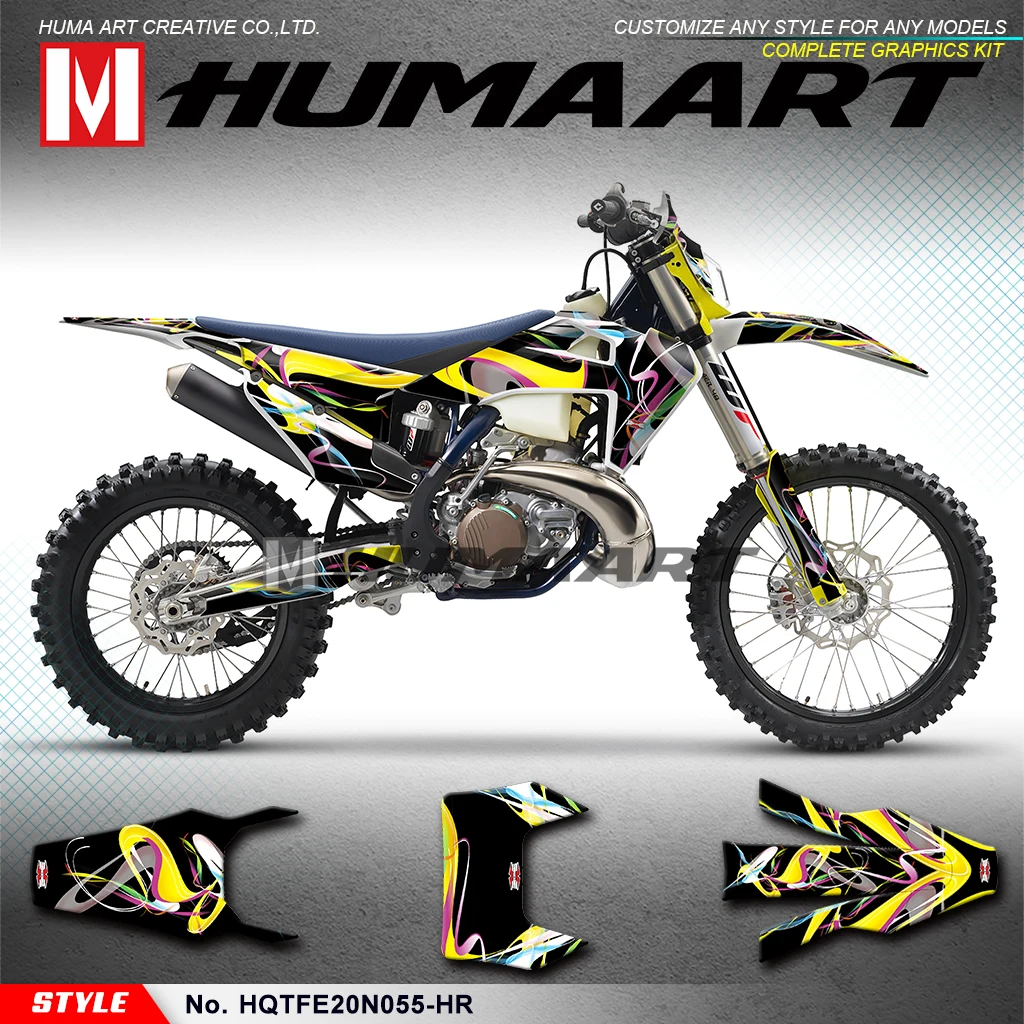 

HUMAART Off-Road Graphics Enduro Sticker Kit for TE 150i 250i 300i FE250 FE350 FE450 FE501 FE 250 350 450 501 2020 2021 2022