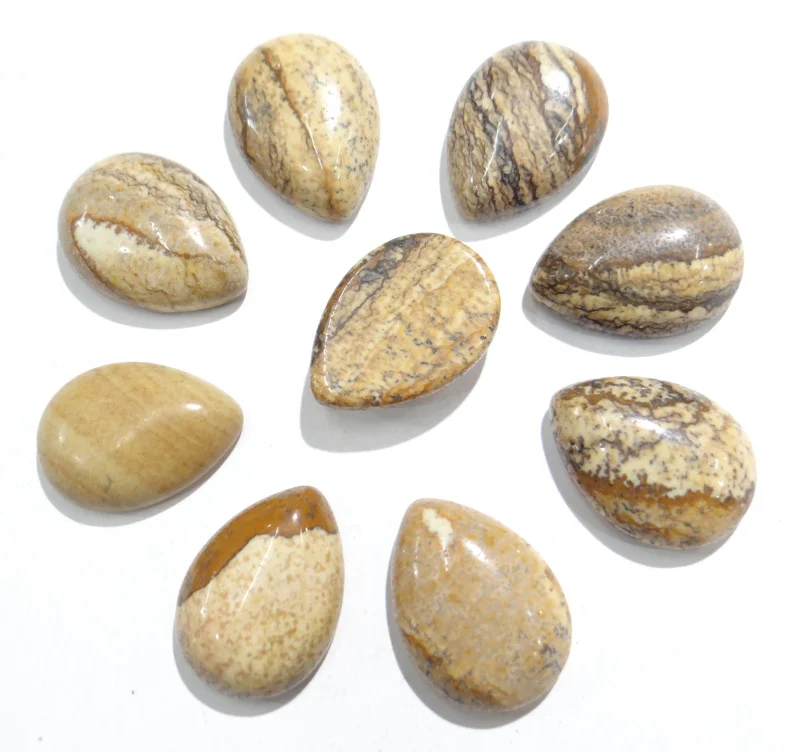 Оптовая продажа 13x18 мм 30 шт./лот Кабошон из натурального камня для кабошона без