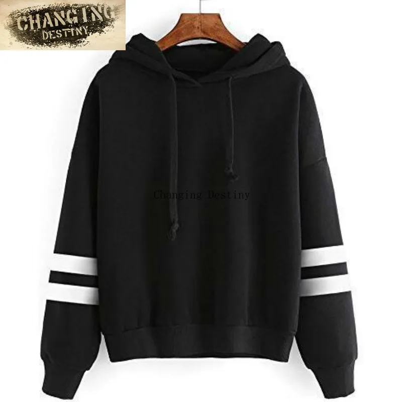 S XL женская мода свободные толстовки с капюшоном и длинными рукавами женские