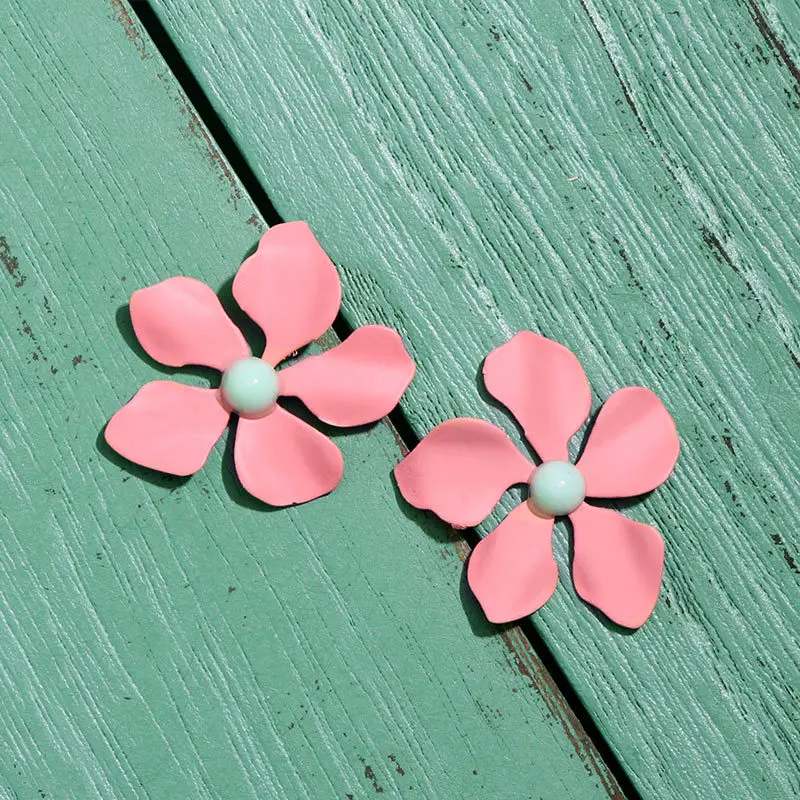 

Korean Cute Flower Dangle Earrings for Women 2020 Summer Trendy Sweet Floral Earrings for Beach Party Female Wedding Jewelry