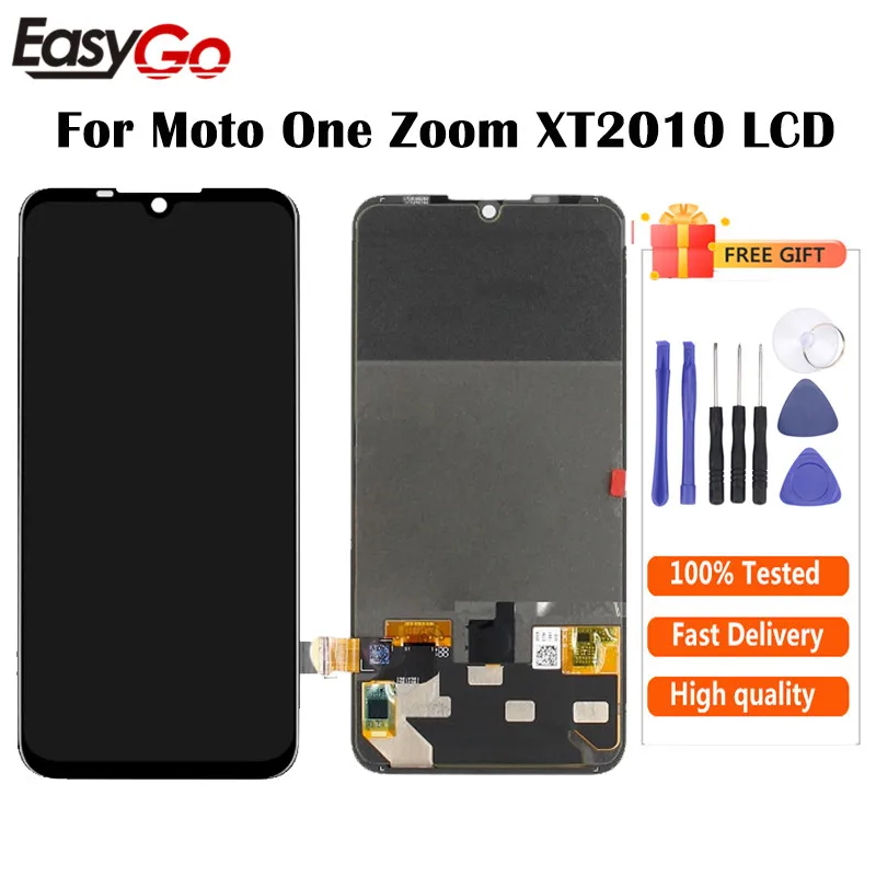 Оригинальный Новый 6 39 "для Motorola Moto One Zoom XT2010 Xt12010-1 ЖК-экран дисплей Сенсорное