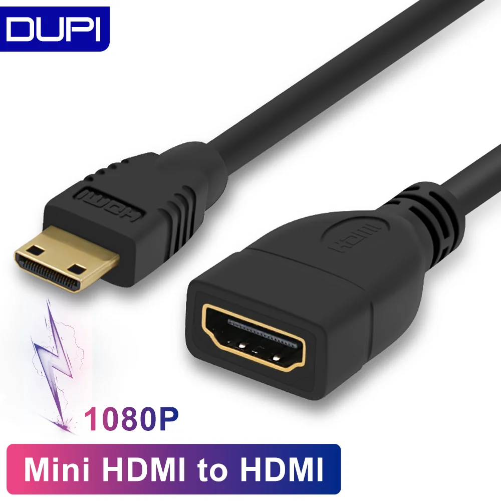 Премиум Версия 1 4 1080p 3D позолоченный мини адаптер HDMI Папа мама кабель