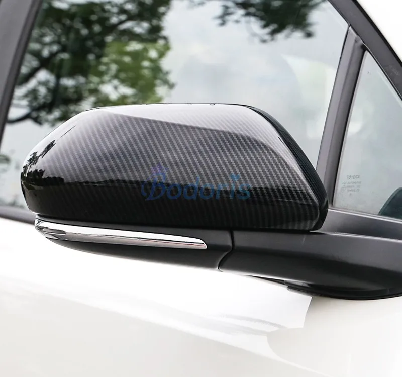 door mirror covers Для Toyota C-HR CHR C HR углеродное волокно противотуманная фара ручка боковое крыло заднего вида крышка автомобиля Стайлинг Аксессуары - Цвет: door mirror covers