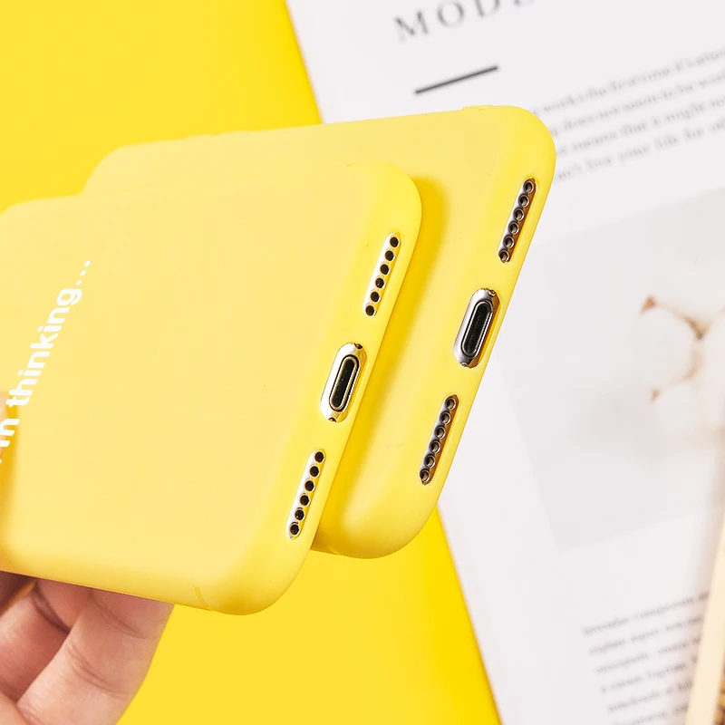Чехол карамельного цвета для телефона iPhone X XS Max XR симпатичный чехол с надписью и