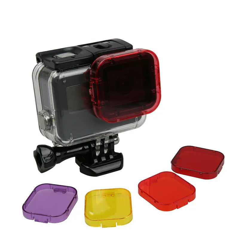 Для Gopro 5 6 7 аксессуары фильтр для дайвинга оригинальный водонепроницаемый чехол