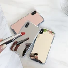 Зеркальный чехол для iphone 13, 12, 11 Pro, XS MAX, XR, X, 10, 8 plus, противоударный чехол для iphone 7, 8, 6s plus, SE 2020