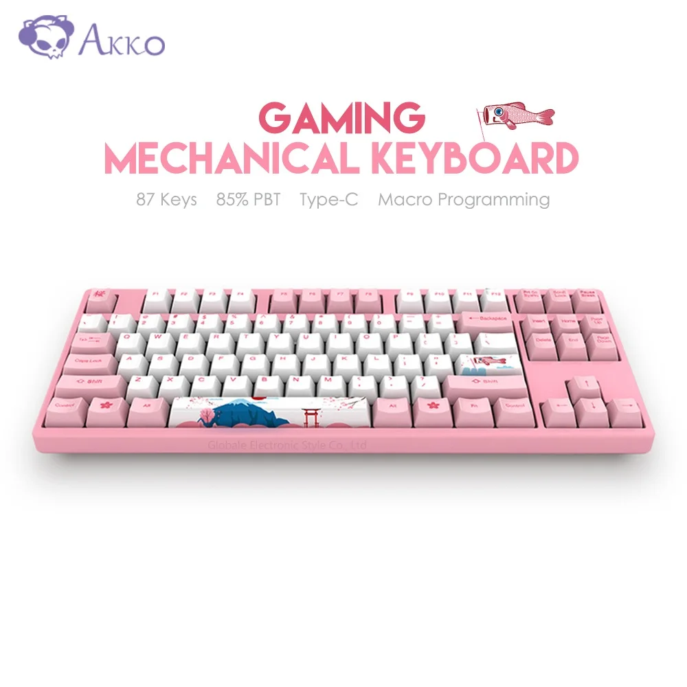 Оригинальный AKKO 3087 87 клавиш игровая механическая клавиатура 85% PBT Тип C USB