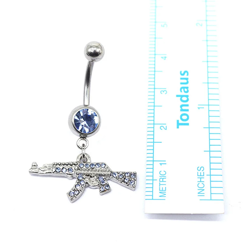 

1Pcs Crystal Piercing Navel Alloy Rhinestone Belly Button Rings Navel Piercing Sexy Beach Navel Ring Body Belly Piercing Jewelry