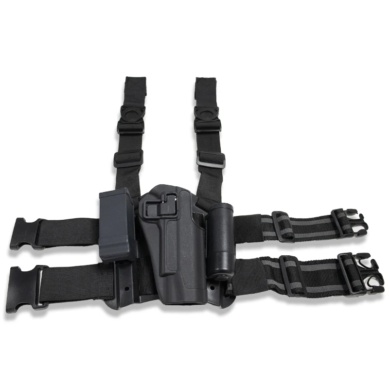 

Multifunction Elastic Leggings Bag Adjustable Holster Military Shooting Airsoft Pistols Gun Holster Right Hand Fit For Colt 1911