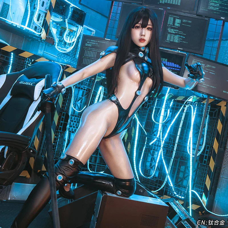 Аниме GANTZ Cos Shitahira Reika Yamazaki Azzu сексуальный сражение Косплей черный облегающий
