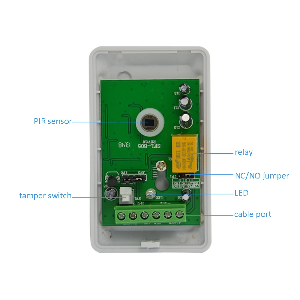 Крытый проводное движение Сенсор противоугонной системы охранной инфракрасный