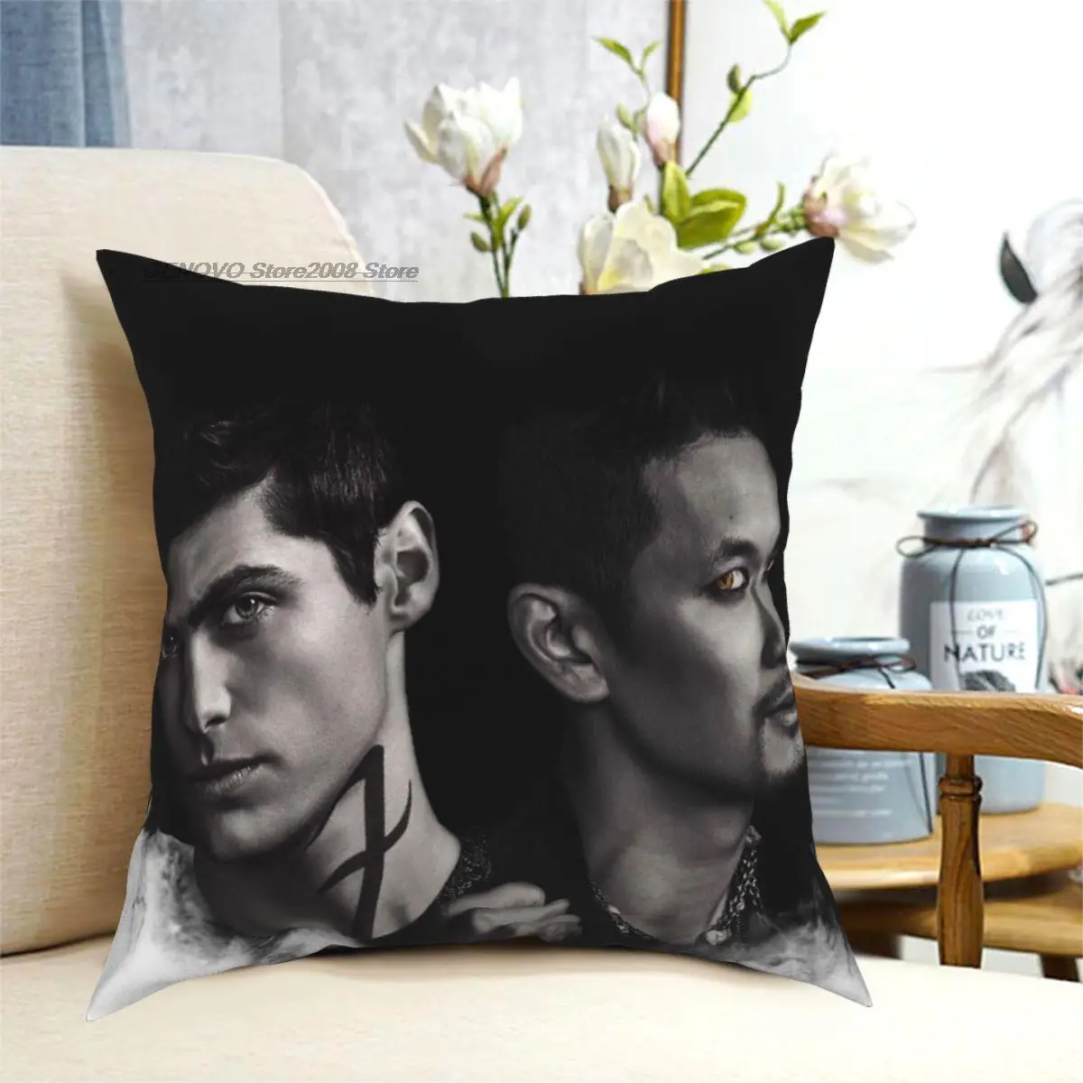 

Malec Shadowhunters Platz Kissen Polyester Kreative Decor für Bett Kissen Fall 45*45cm